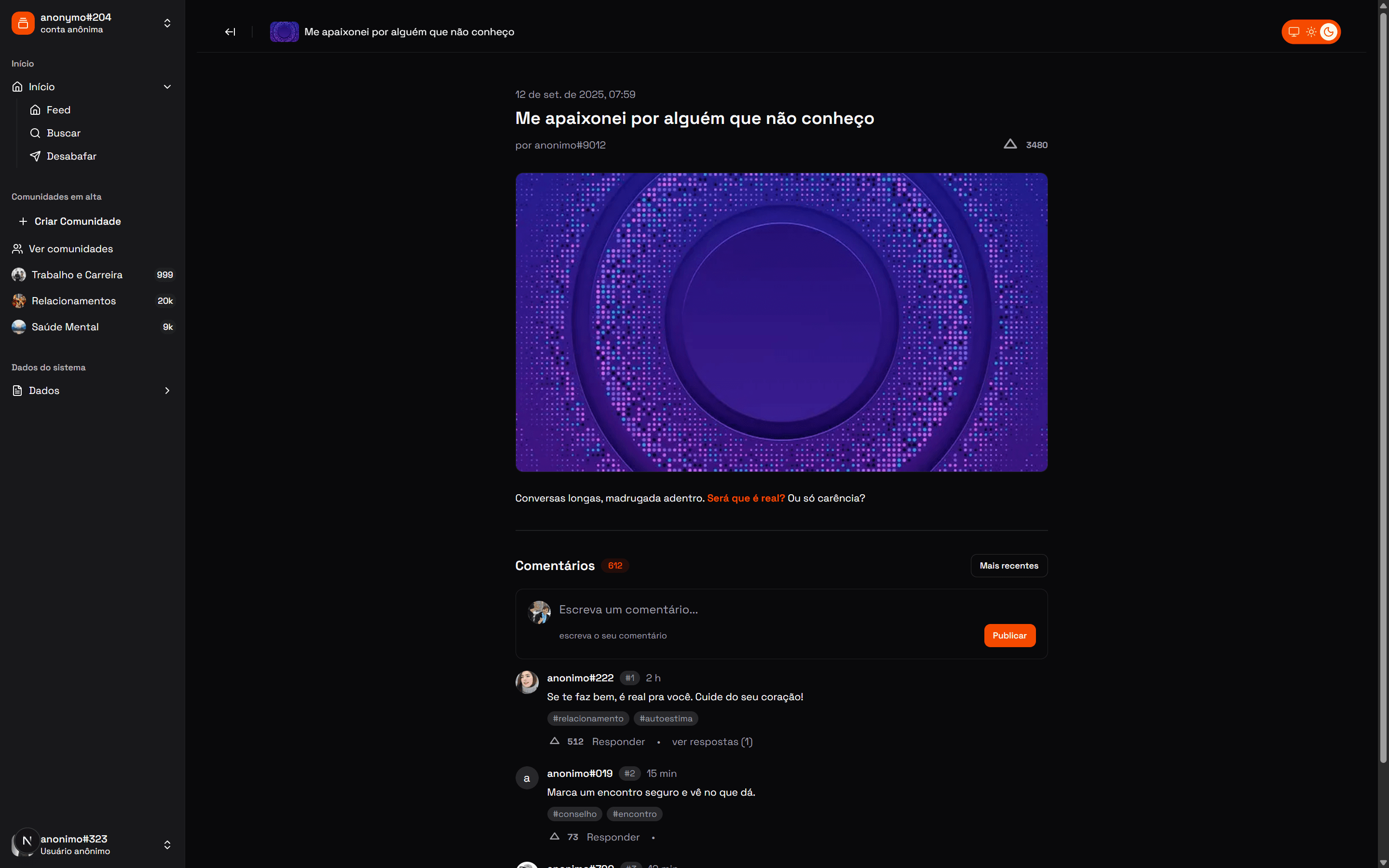 app screen