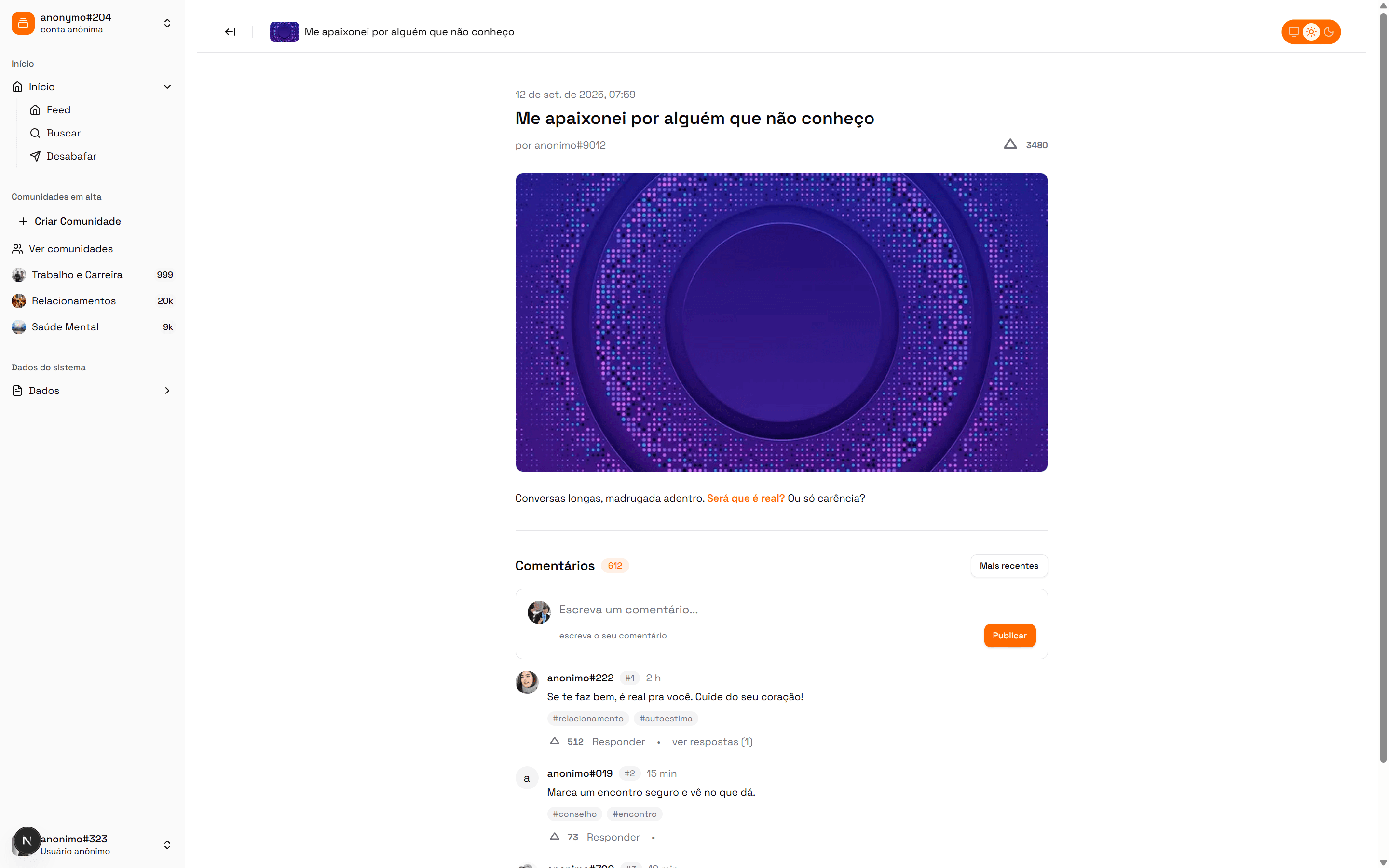 app screen
